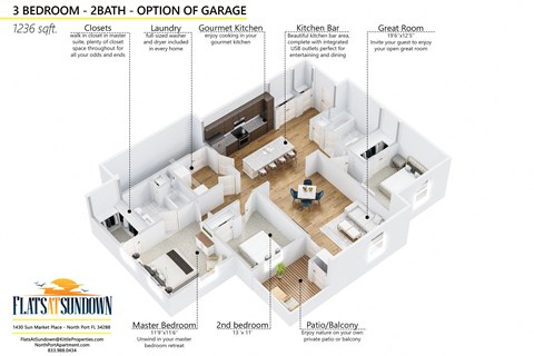 3 bedroom floor plan
